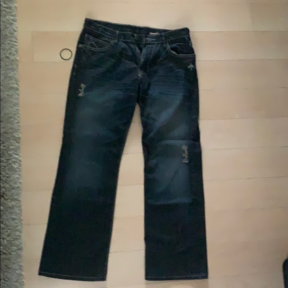 Monarchy god speed jeans.